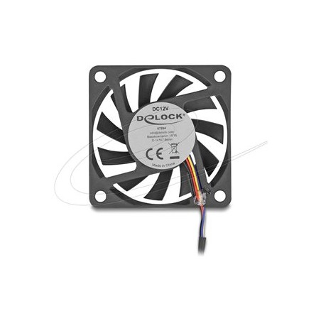 Delock - Ventilátor skríne - axiální - 60 mm - cerná 67294