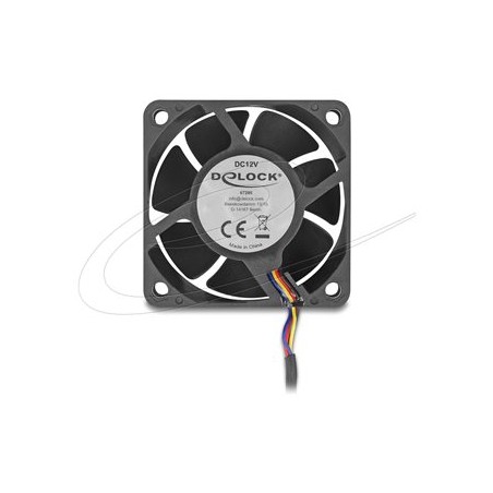 Delock - Ventilátor skríne - axiální - 60 mm - cerná 67295