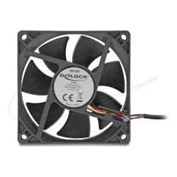 Delock - Ventilátor skríne - axiální - 80 mm - cerná 67296
