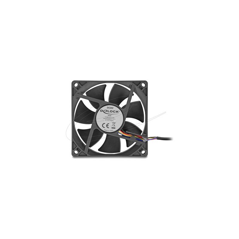 Delock - Ventilátor skríne - axiální - 80 mm - cerná 67301