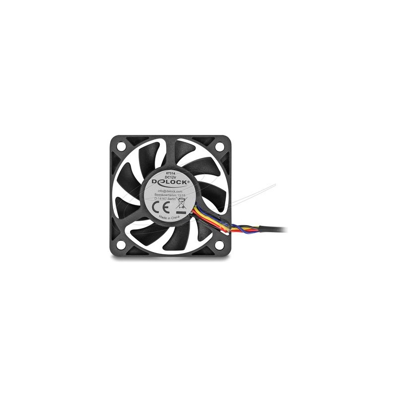 Delock - Ventilátor skríne - axiální - 50 mm - cerná