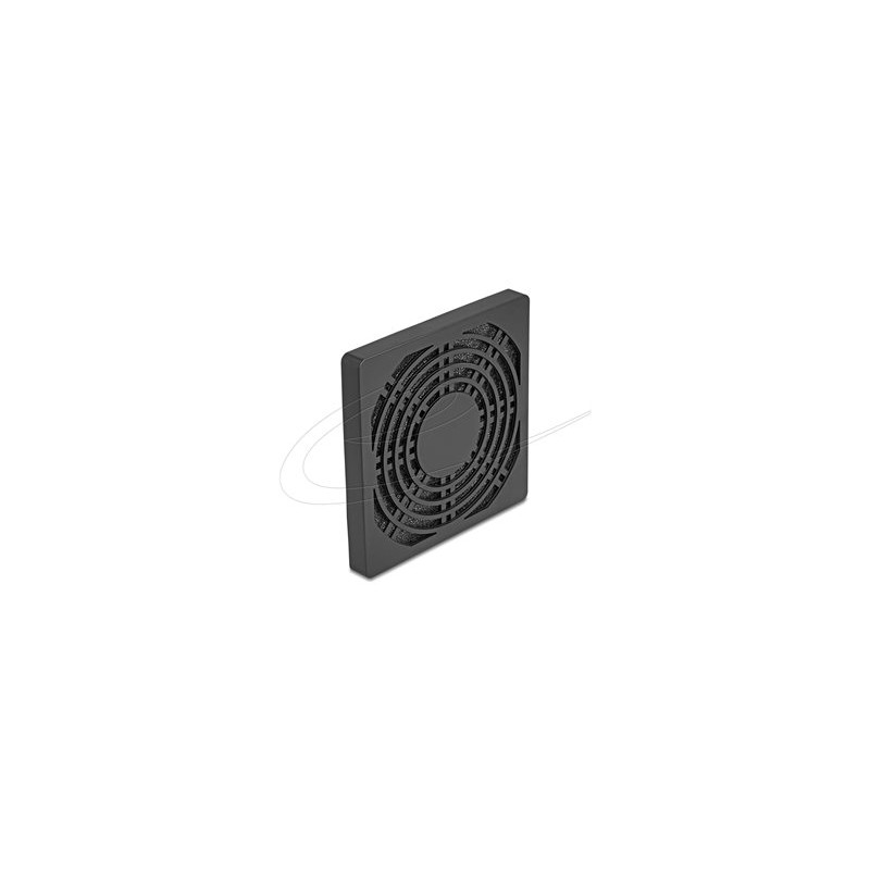 Delock - Mrížka ventilátoru - s filtrem proti prachu - cerná 67312
