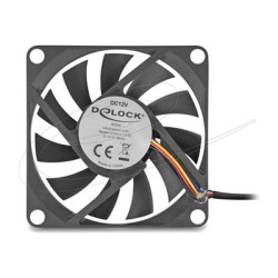 Delock - Ventilátor skríne - axiální - 70 mm - cerná