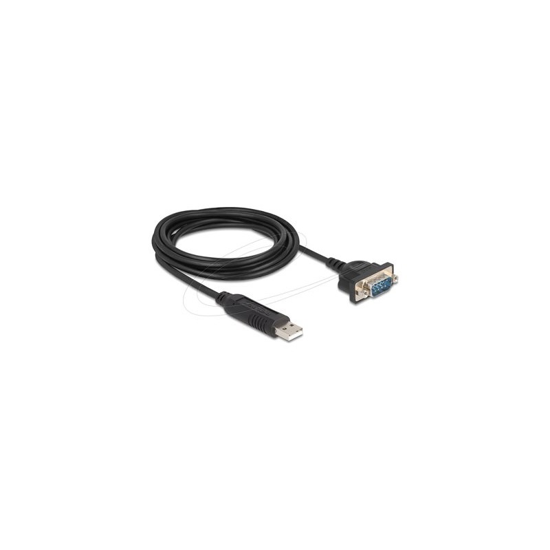 Delock - Sériový adaptér - USB 2.0 - RS-232 - cerná 67321