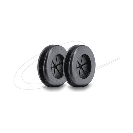Delock - Pouzdro na kabely - rubber, round 16 mm - cerná (balení 2)