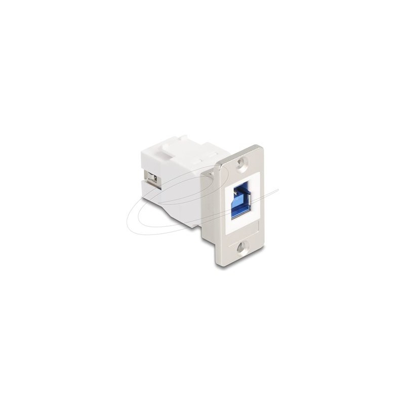 Delock - USB adaptér - USB Type B (F) do USB typ A (F) - montáž na panel, up to 5 Gbps data transfer rate, kuželové šrouby