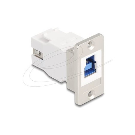 Delock - USB adaptér - USB Type B (F) do USB typ A (F) - montáž na panel, up to 5 Gbps data transfer rate, kuželové šrouby