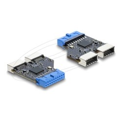 USB 5 Gbps Hub 20 pin header female to 2, USB 5 Gbps Hub 20 pin header female to 2