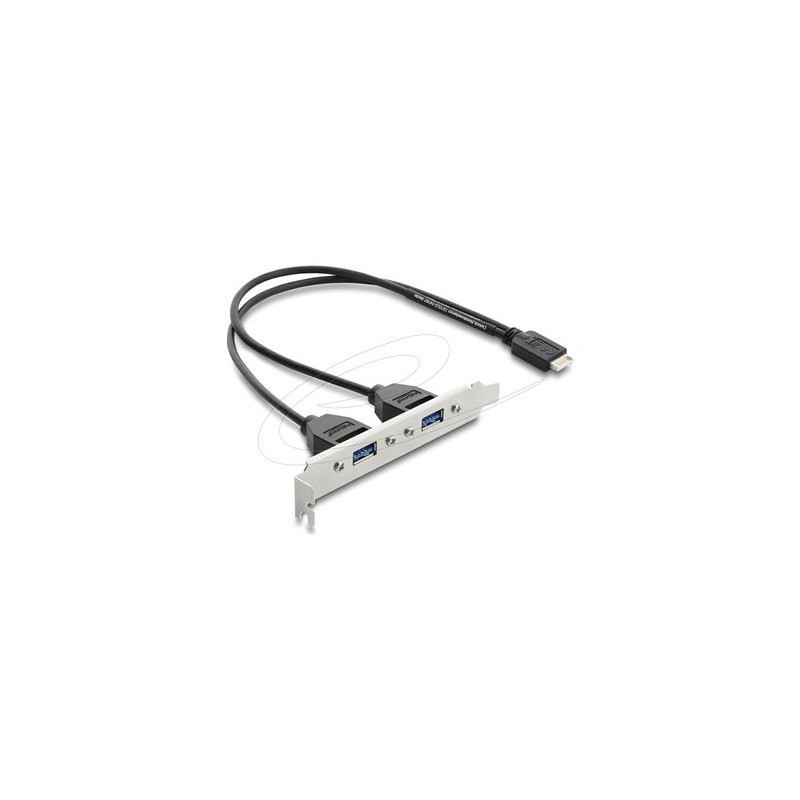 USB Type-E Key B male to 2 x USB 5 Gbps, USB Type-E Key B male to 2 x USB 5 Gbps