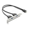 USB Type-E Key B male to 2 x USB 5 Gbps, USB Type-E Key B male to 2 x USB 5 Gbps