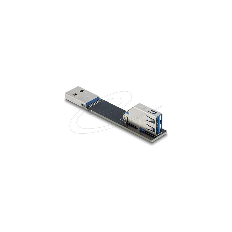 Delock - USB adaptér - USB (M) rovné do USB (F) rotating - rychlost prenosu dat až 10 Gbps