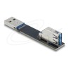 Delock - USB adaptér - USB (M) rovné do USB (F) rotating - rychlost prenosu dat až 10 Gbps