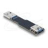 Delock - USB adaptér - USB (M) do USB (F) - rychlost prenosu dat až 10 Gbps 67419