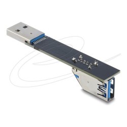 Delock - USB adaptér - USB (M) rovné do USB (F) dolu zahnutý - rychlost prenosu dat až 10 Gbps