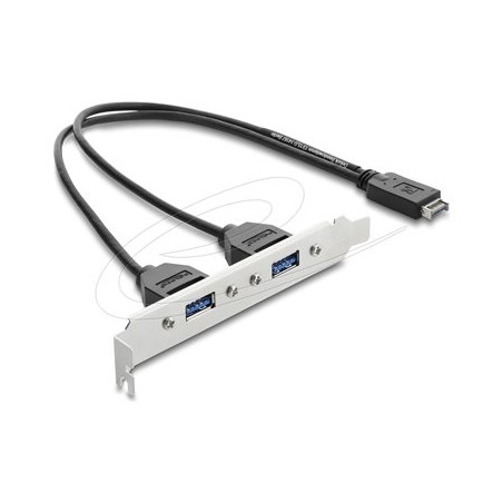USB Type-E Key A male to 2 x USB 5 Gbps, USB Type-E Key A male to 2 x USB 5 Gbps