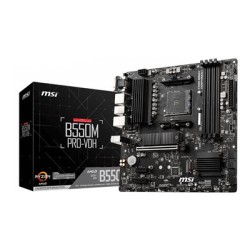 MSI B550M PRO-VDH - Základní deska - mikro ATX - Socket AM4 - AMD B550 Čipová sada - USB-C Gen1, USB 3.2 Gen 1 - Gigabit LAN