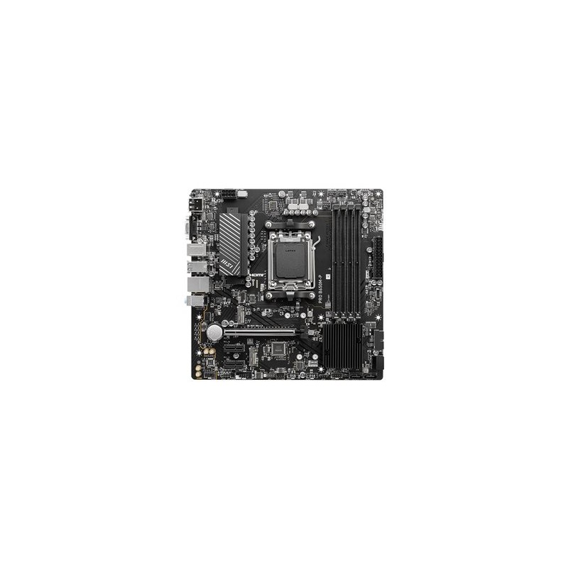 MSI PRO B650M-P - Základní deska - mikro ATX - Socket AM5 - AMD B650 Čipová sada - USB-C 3.2 Gen 2x2, USB 3.2 Gen 2, USB 3.2