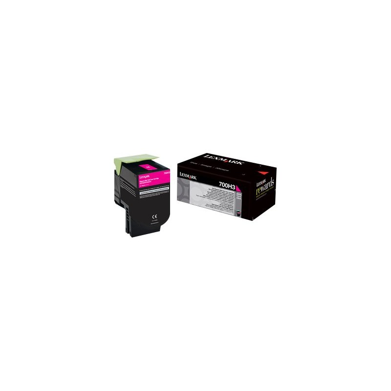 Lexmark 700H3 - Vysoká výtěžnost - purpurová - originální - kazeta s barvivem LCCP - pro Lexmark CS310dn, CS310n, CS410dn