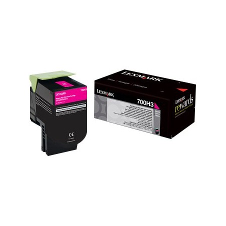 Lexmark 700H3 - Vysoká výtěžnost - purpurová - originální - kazeta s barvivem LCCP - pro Lexmark CS310dn, CS310n, CS410dn