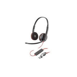 HP Poly Blackwire C3225 - Blackwire 3200 Series - náhlavní souprava - náhlavní - kabelové - 3.5 mm jack - černá - Certifikováno