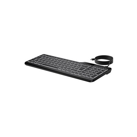 HP 405 - Klávesnice - více zařízení - 65% - compact - podsvícená - USB - QWERTY - Mezinárodní angličtina - černá