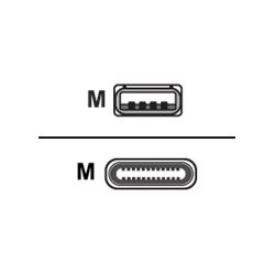 Huddly - Kabel USB - USB typ A (M) rovné do USB-C (M) pravoúhlý - USB 3.0 - 2 m - pro IQ