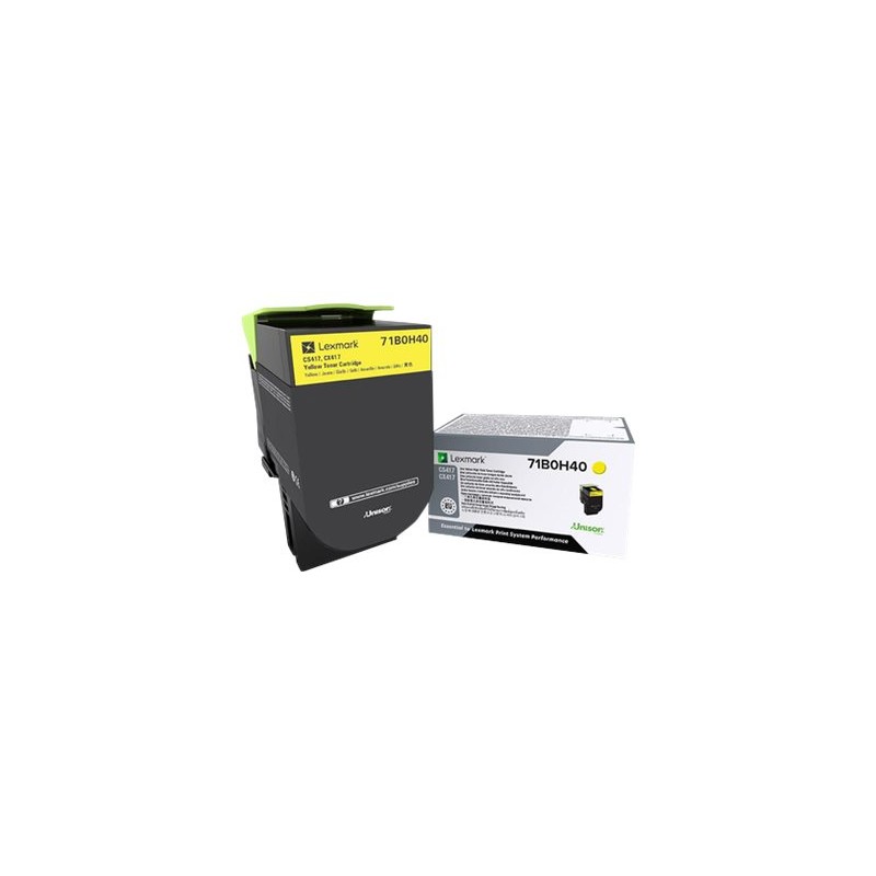 Lexmark X417 - Vysoká výtěžnost - žlutá - originální - kazeta s barvivem LCCP - pro Lexmark CS417dn, CS517de, CX417de, CX517de