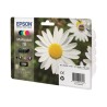 Epson 18 Multipack - 4-balení - cerná, žlutá, azurová, purpurová - originální - blistr - inkoustová cartridge (balení 6)