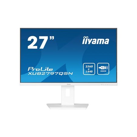 iiyama ProLite/XUB2797QSN-W2/27"/IPS/QHD/100Hz/1ms/White/3R