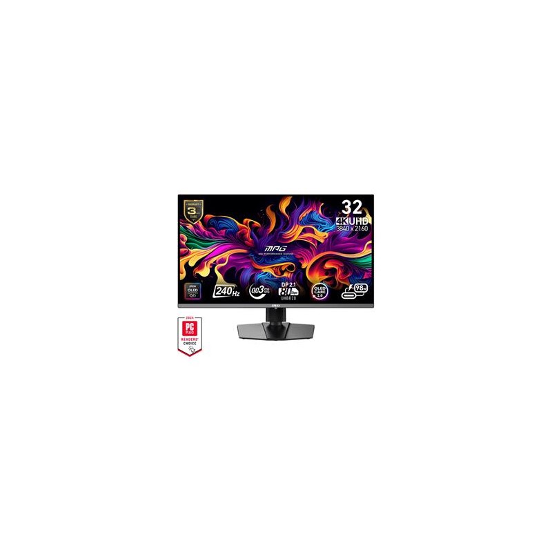 MSI MPG/322URX/31,5"/QD-OLED/4K UHD/240Hz/0,03ms/Černá/3R