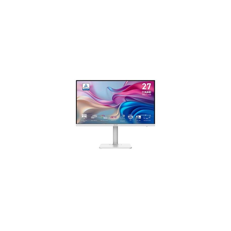MSI LCD Modern MD272UPHW, 27", 3840x2160, IPS, 60Hz, 4ms, VESA 75x75, White