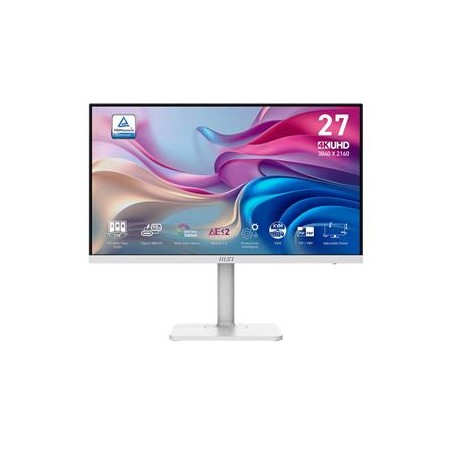 MSI LCD Modern MD272UPHW, 27", 3840x2160, IPS, 60Hz, 4ms, VESA 75x75, White