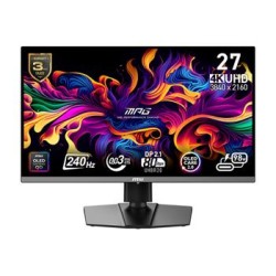 MSI LCD MPG 272URX QD-OLED, 26.5", 3840x2160, QD-OLED, 0,03ms, VESA 100x100, Black