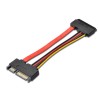 PREMIUMCORD Kabel SATA + napájení prodlužovací k HDD, 15cm