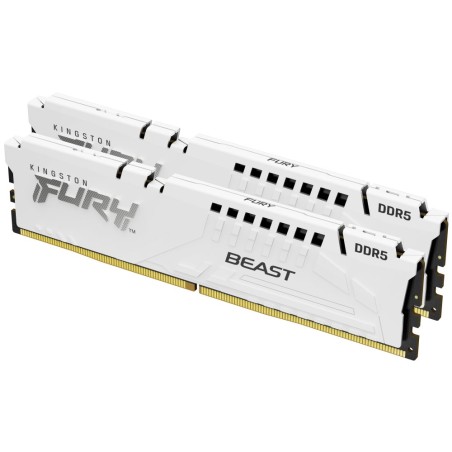 KINGSTON DIMM DDR5 64GB (Kit of 2) 5600MT/s CL40 FURY Beast Bílá XMP