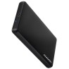AXAGON EE25-SLC, USB-C 3.2 Gen 1 - SATA 6G 2.5" SLIDE box, bezšroubkový, černý