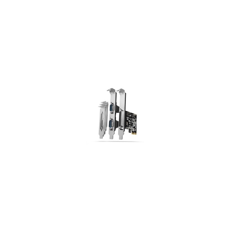 AXAGON PCEA-PSN, PCIe řadič - 1x paralelní (LPT) + 2x sériový port (RS232) 250 kbps, vč. LP