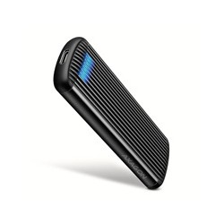 AXAGON EEM2-SC, USB-C 10Gbps externí box pro M.2 NVMe SSD, bezšroubový, žebrovaný hliník