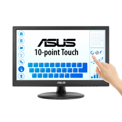 ASUS LCD 15.6" VT169HE Touch 1920x1080, IPS, Wide Viewing Angle, Frameless, Flicker free, Low Blue Light, HDMI