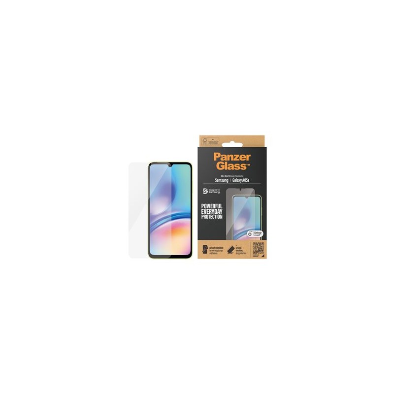 PanzerGlass - Ochrana obrazovky pro mobilní telefon - ultra široký tvar - sklo - pro Samsung Galaxy A05s