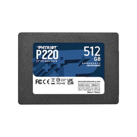 Patriot P220/512GB/SSD/2.5"/SATA/3R