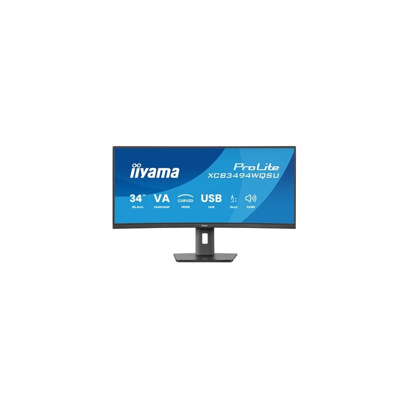 iiyama ProLite/XCB3494WQSU-B1/34"/VA/wQHD/120Hz/0,4ms/Black/3R