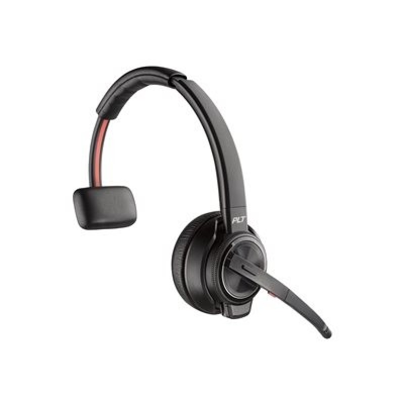 HP Poly Savi 8210-M - Savi 8200 series - náhlavní souprava - náhlavní - DECT / Bluetooth - bezdrátový - černá - certifikováno