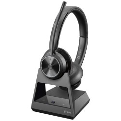 HP Poly Savi 7320-M Office - 7300 Office Series - náhlavní souprava - náhlavní - DECT - bezdrátový - černá - certifikováno pro