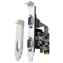 AXAGON PCEA-S2N, PCIe řadič - 2x sériový port (RS232) 250 kbps, vč. LP