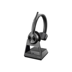 HP Poly Savi 7310 - Savi 7300 series - náhlavní souprava - náhlavní - DECT - bezdrátový - adaptér USB-A přes DECT - černá
