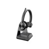 HP Poly Savi 7310 - Savi 7300 series - náhlavní souprava - náhlavní - DECT - bezdrátový - adaptér USB-A přes DECT - černá