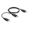 Delock - Kabel USB - USB (M) do USB (M) - USB 2.0 - 70 cm - černá