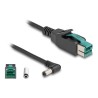 Delock - Kabel PoweredUSB - USB PlusPower (12 V) (M) do DC jack 5,5 x 2,1 mm (M) úhlový - 12 V - 1 m - cerná