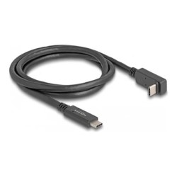 Delock - USB kabel - 24 pin USB-C (M) do 24 pin USB-C (M) pravoúhlý - USB 3.2 Gen 2 - 3 A - 1 m - USB Power Delivery (60W… 80034